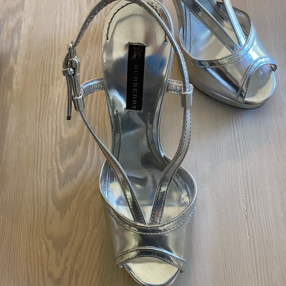 Burberry Silver Heels - Picture 3 of 3